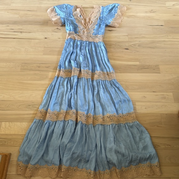 Spell-Women's Ocean Gown Maxi Dress At Free People In Bluebell, Size: XS-New - Picture 2 of 12